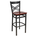 akrin cross back bar stool