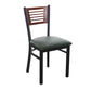 espy slotted wood back side chair