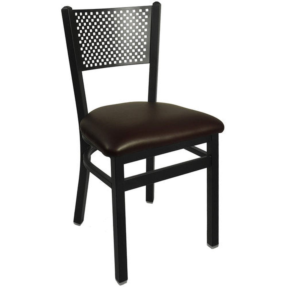 polk perforated back side chair