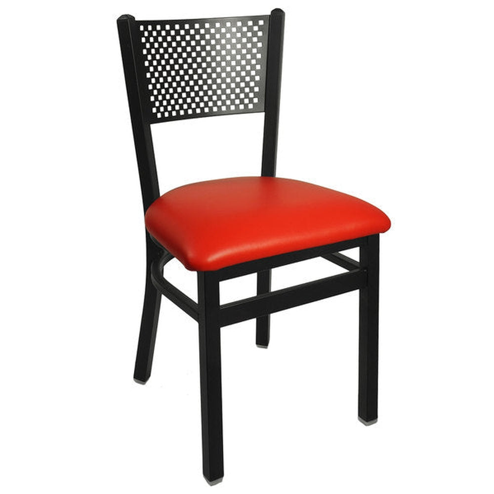 polk perforated back side chair