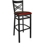 akrin cross back bar stool