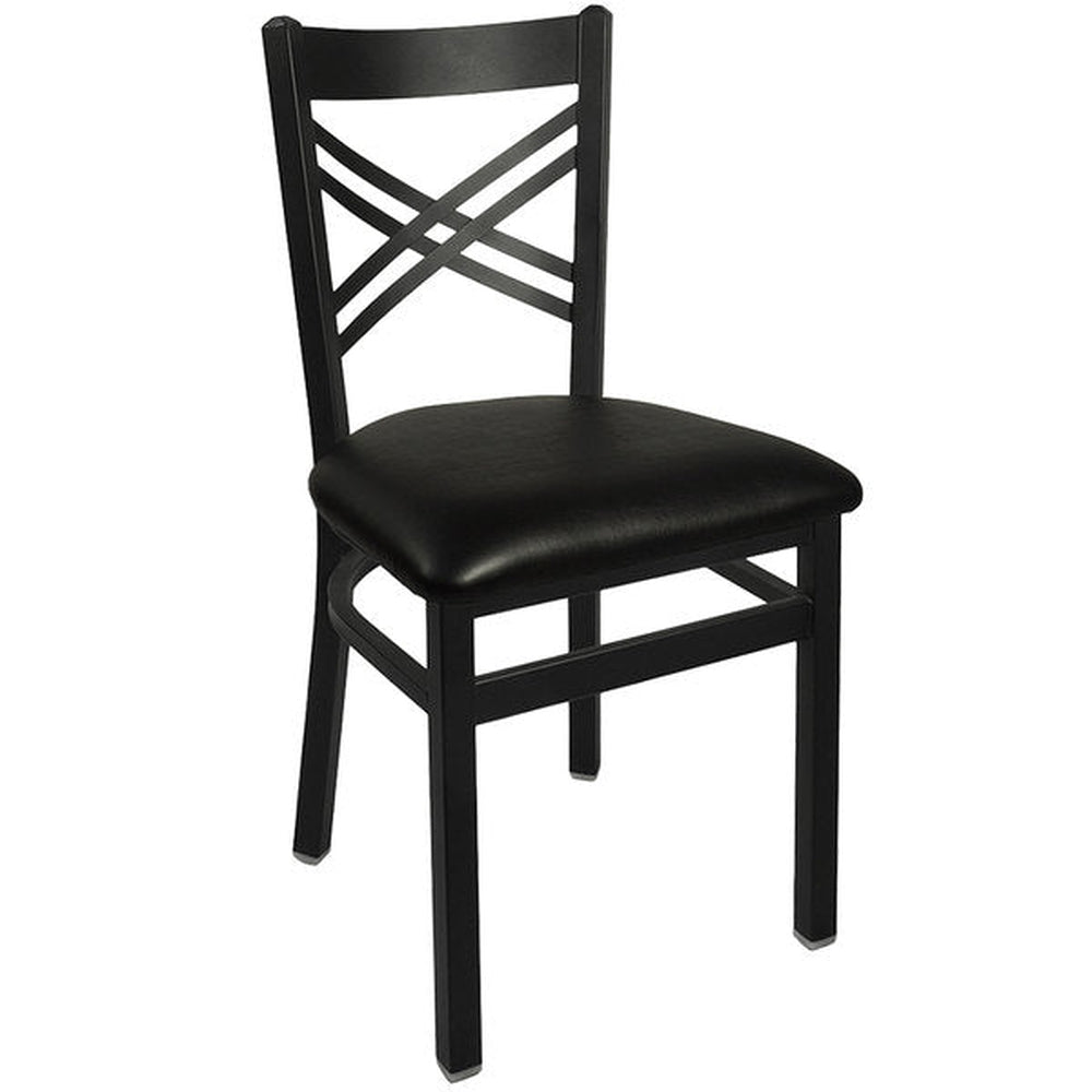 akrin cross back side chair