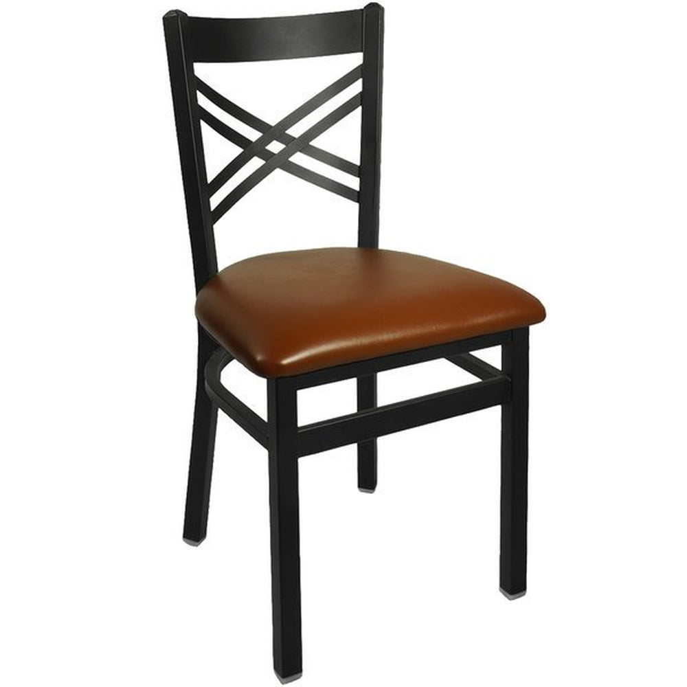 akrin cross back side chair