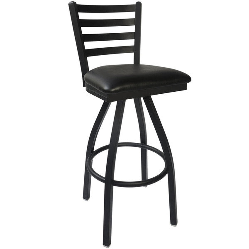 lima ladder back swivel bar stool