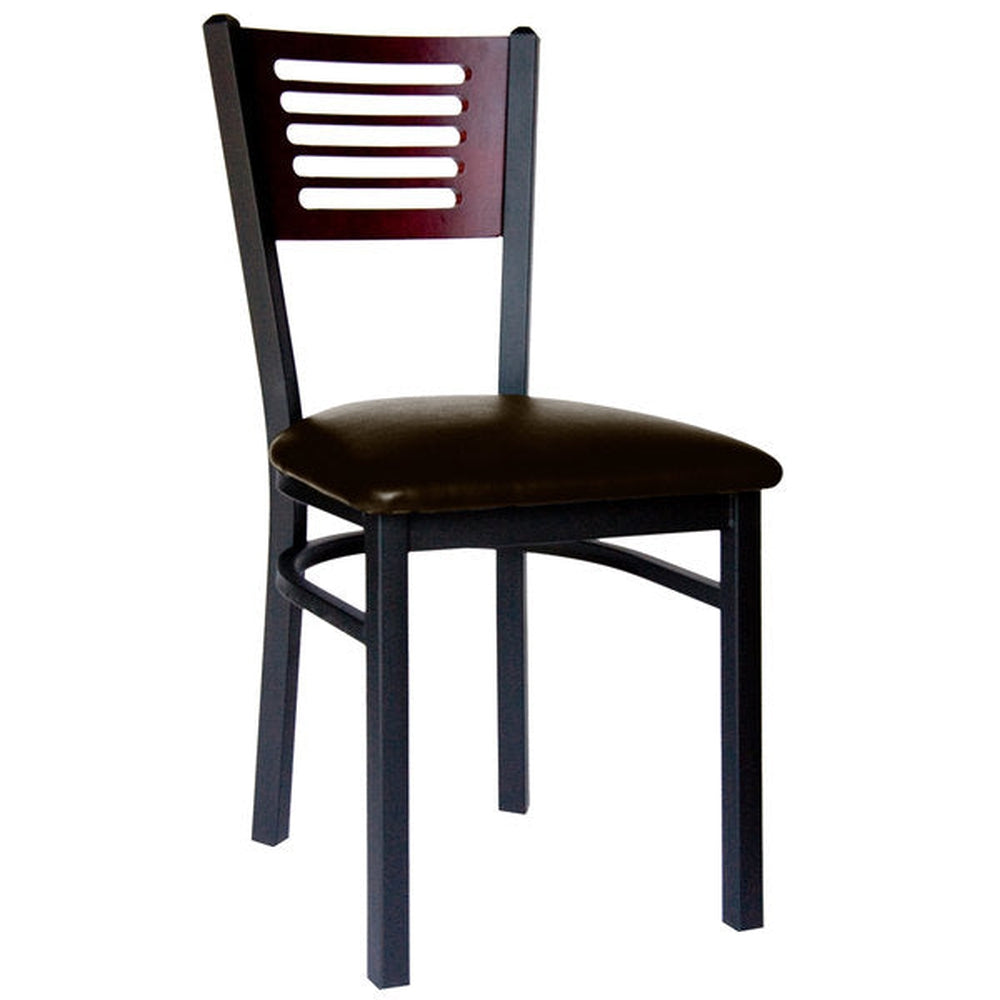 espy slotted wood back side chair