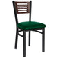 espy slotted wood back side chair