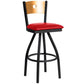 darby circle wood back swivel bar stool