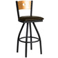 darby circle wood back swivel bar stool