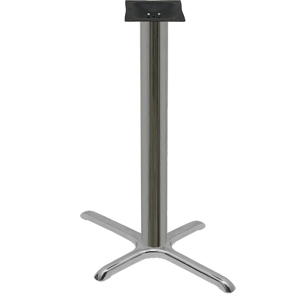 chrome plated stamped steel cross table bases