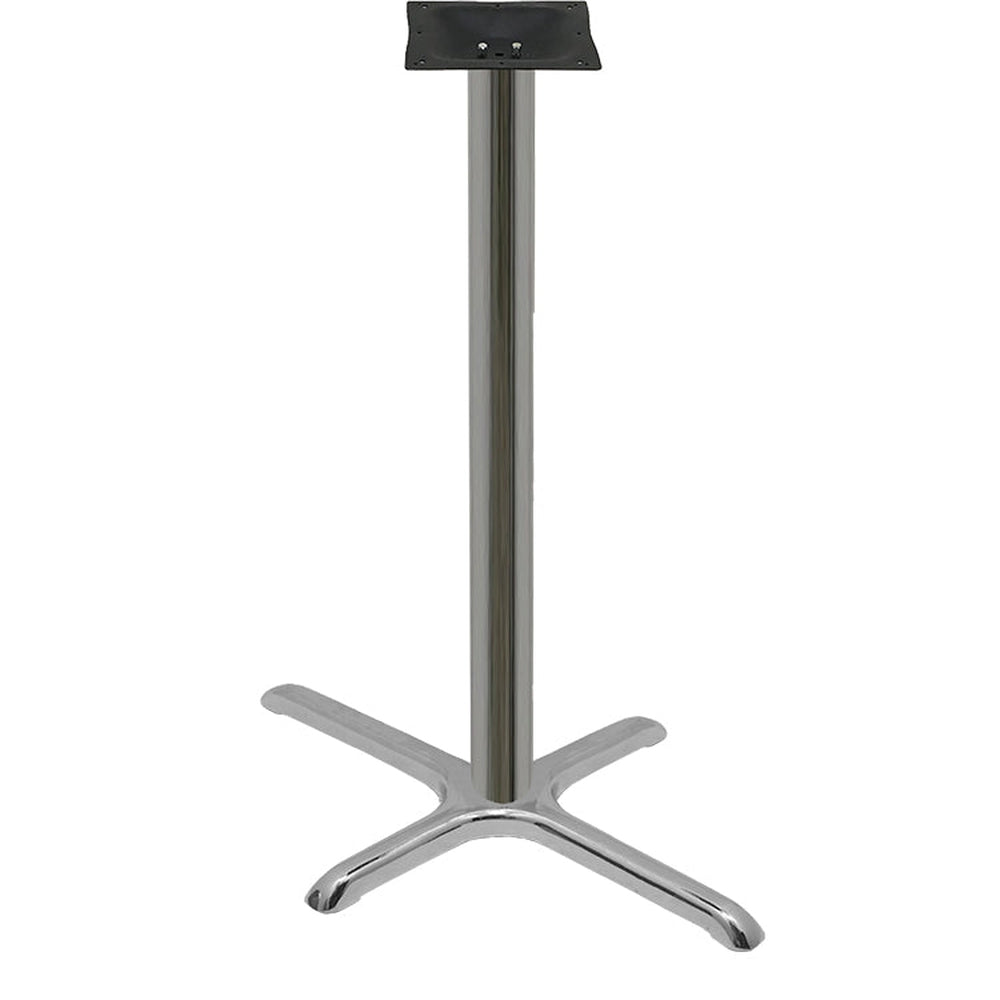 chrome plated stamped steel cross table bases