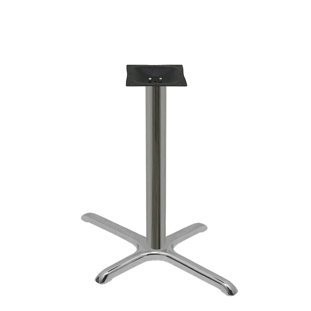 chrome plated stamped steel cross table bases