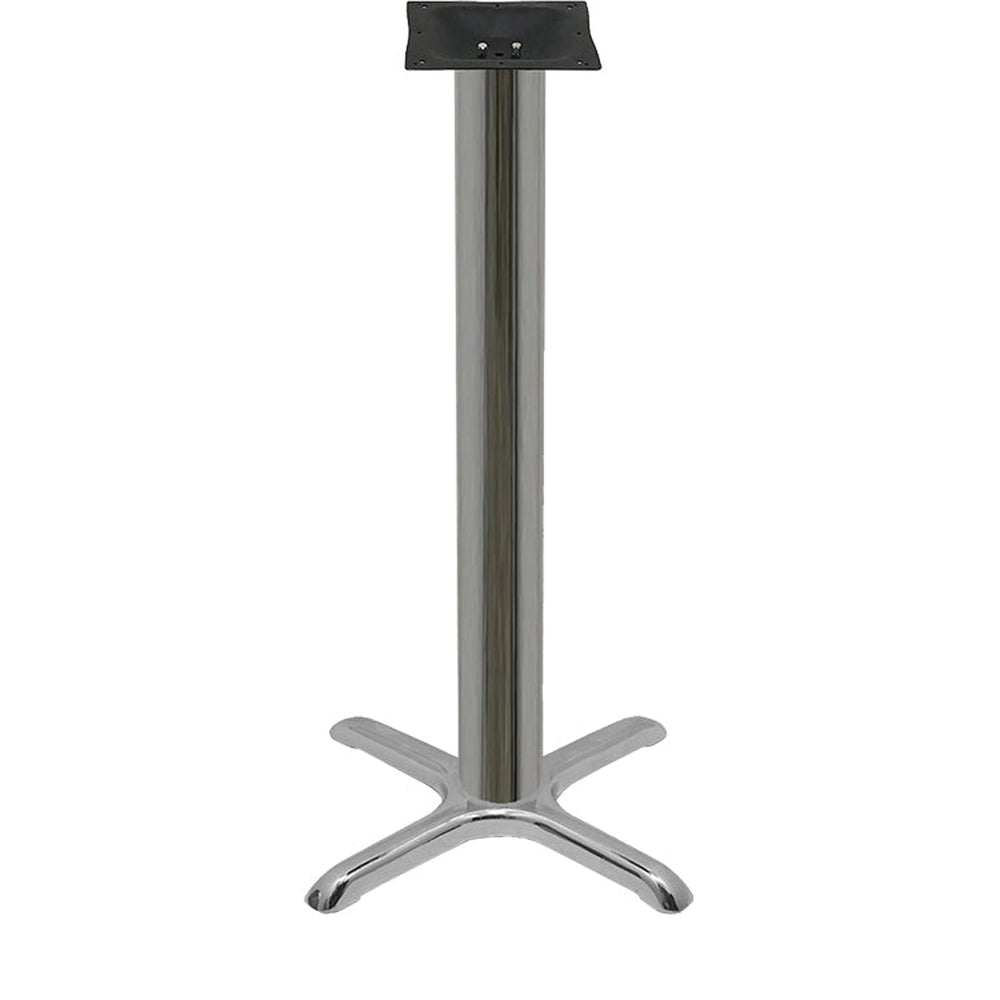 chrome plated stamped steel cross table bases