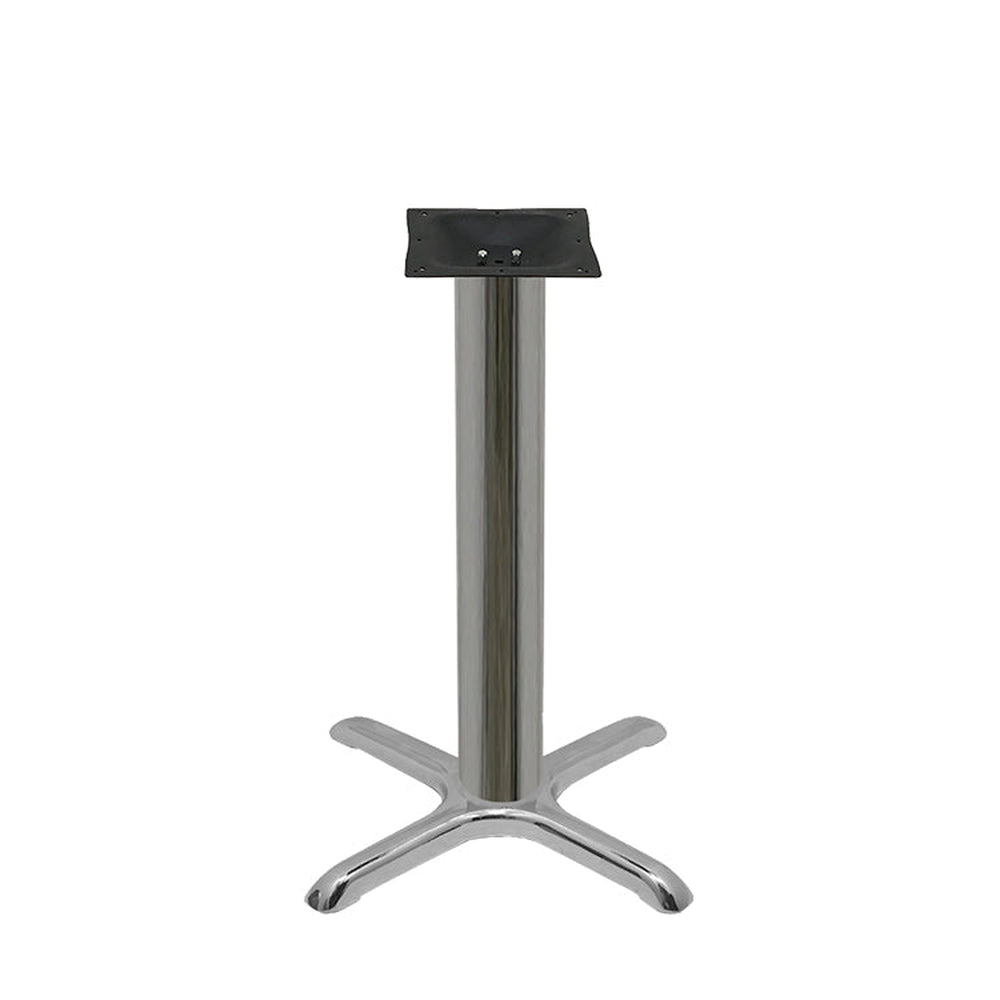 chrome plated stamped steel cross table bases