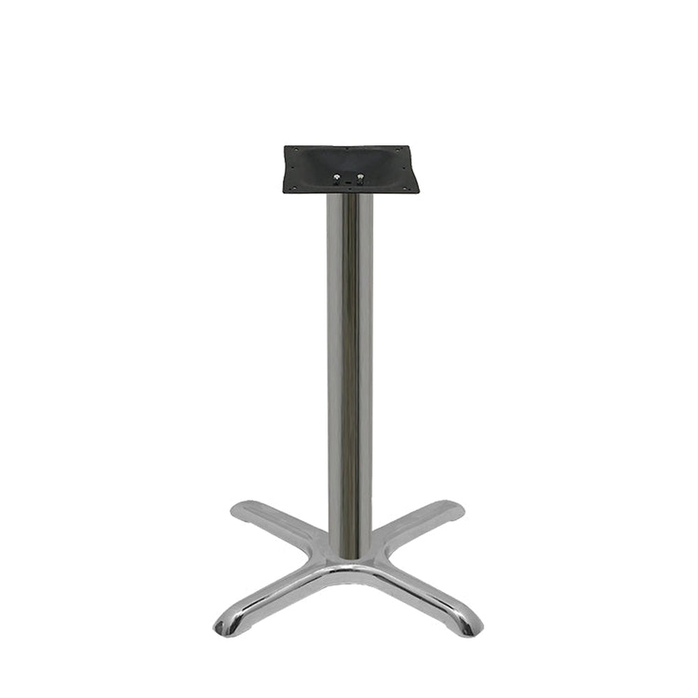 chrome plated stamped steel cross table bases