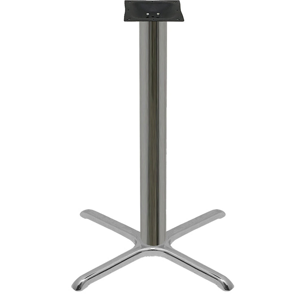 chrome plated stamped steel cross table bases