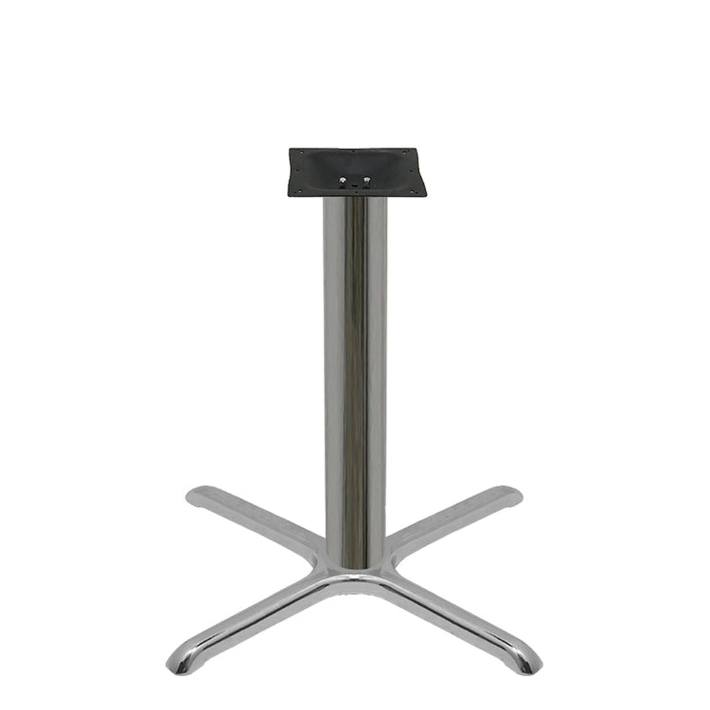 chrome plated stamped steel cross table bases