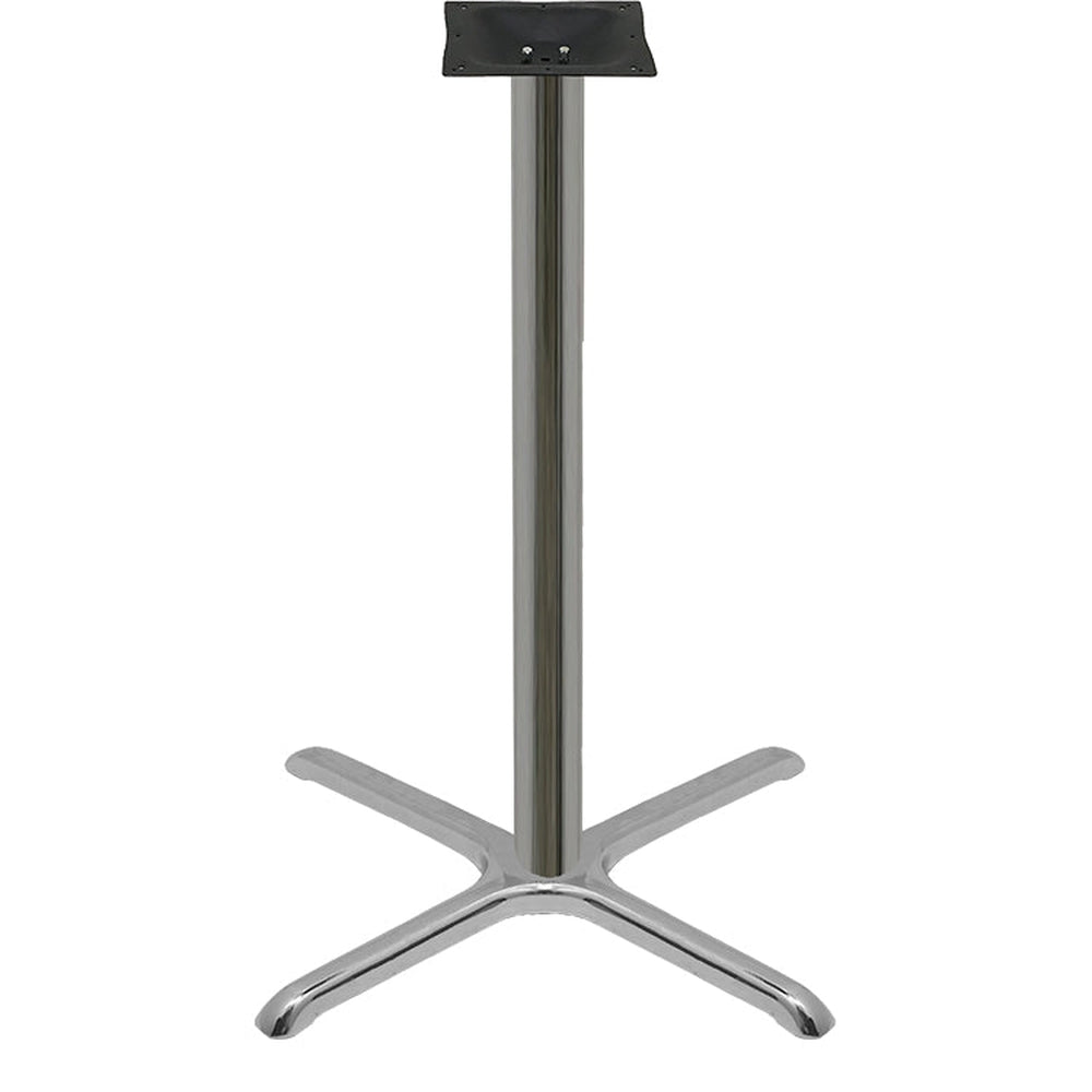 chrome plated stamped steel cross table bases