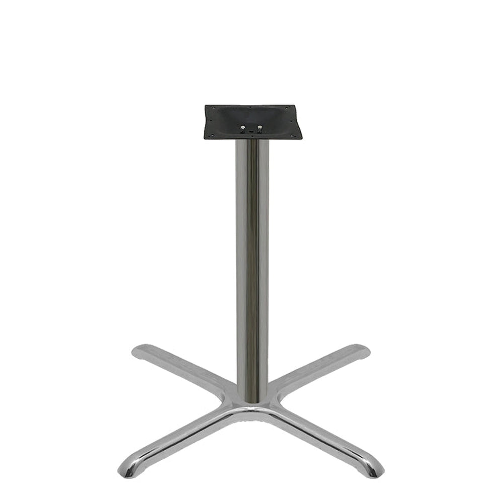 chrome plated stamped steel cross table bases