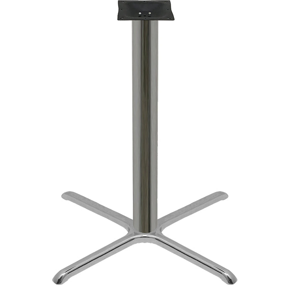 chrome plated stamped steel cross table bases