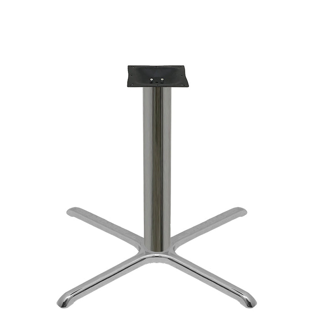 chrome plated stamped steel cross table bases