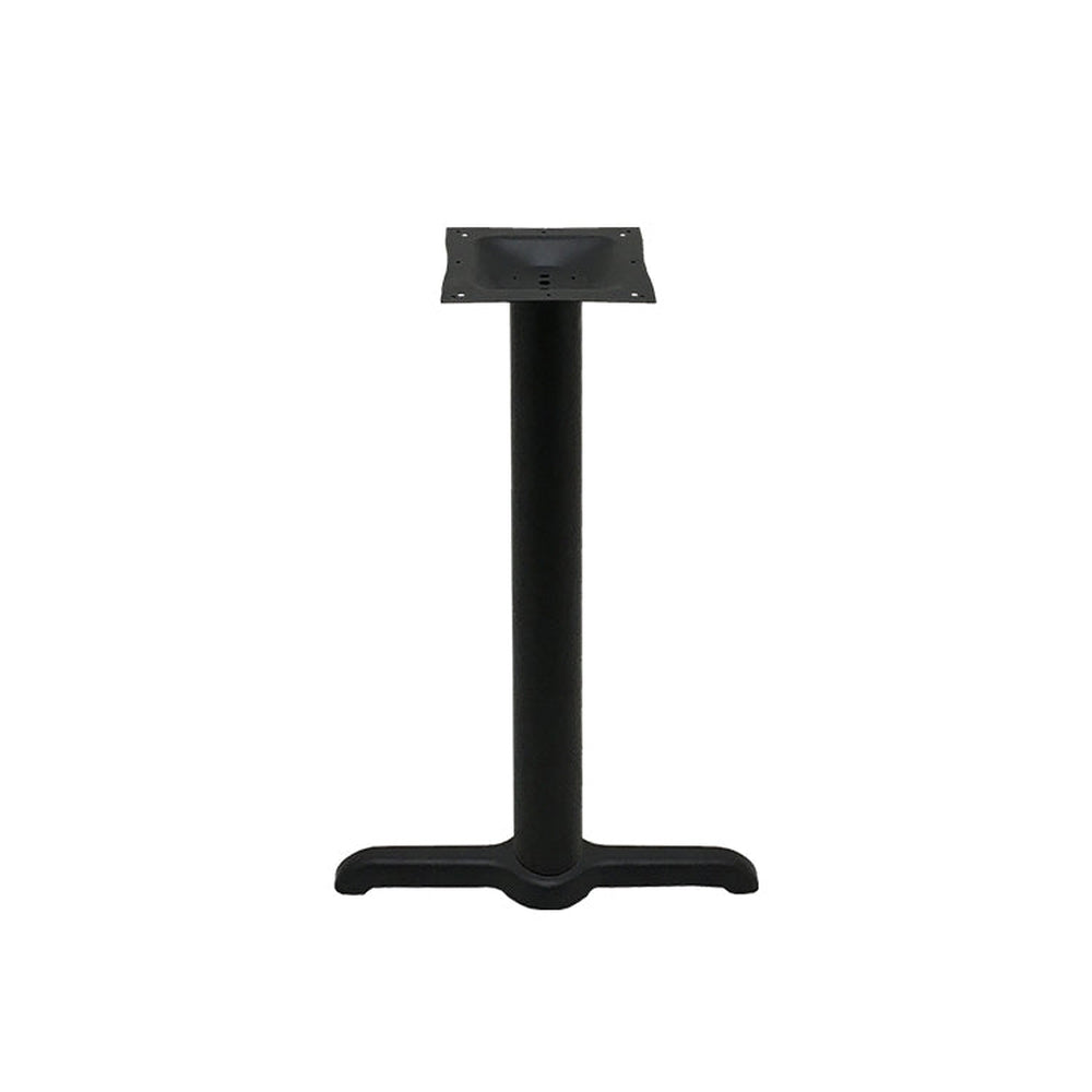 black stamped steel t table bases