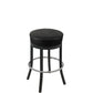 os xl button top barstool with black stationary frame