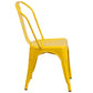 Perry Commercial Grade Yellow Metal Indoor-Outdoor Stackable Chair