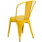 Perry Commercial Grade Yellow Metal Indoor-Outdoor Stackable Chair