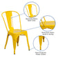 Perry Commercial Grade Yellow Metal Indoor-Outdoor Stackable Chair