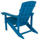 Charlestown Commercial All-Weather Poly Resin Wood Adirondack Chair in Blue