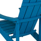 Charlestown Commercial All-Weather Poly Resin Wood Adirondack Chair in Blue