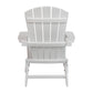 Charlestown Commercial All-Weather Poly Resin Indoor/Outdoor Folding Adirondack Chair in White