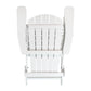 Charlestown Commercial All-Weather Poly Resin Indoor/Outdoor Folding Adirondack Chair in White