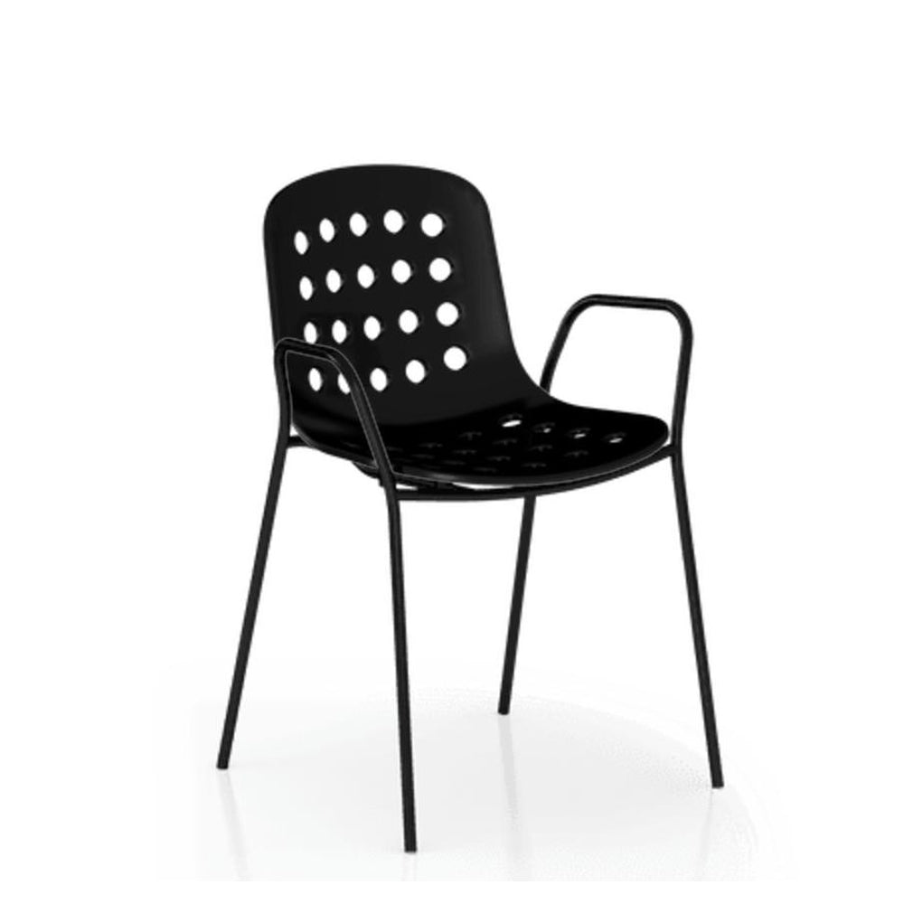 holi open shell armchair black