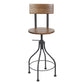 the screw barstool wood back